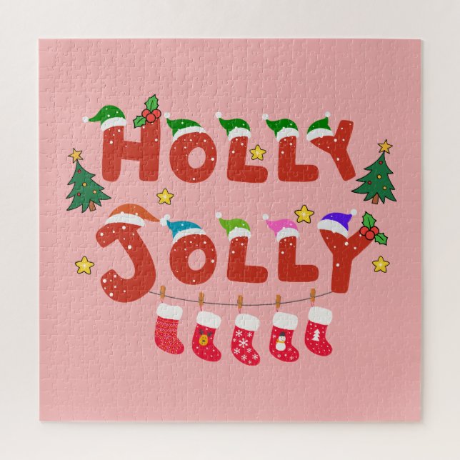 Holly Jolly Jigsaw Puzzle (Vertical)
