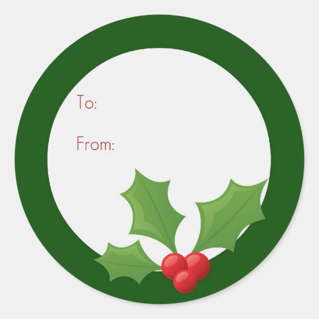 Holly Jolly Label (Front)