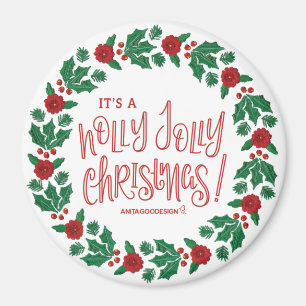 Holly Jolly Magnet