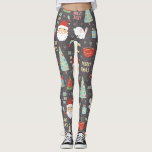 Holly Jolly Merry Christmas Leggings