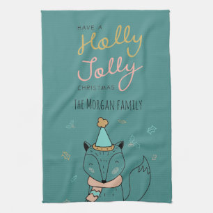 Holly Jolly⎢ Monogram Kitchen Towel