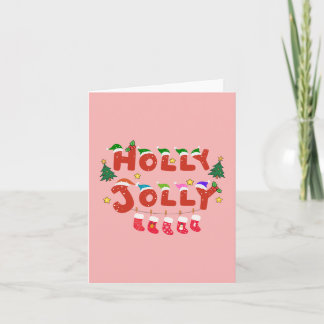 Holly Jolly Note Card