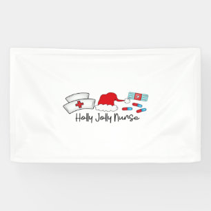 Holly Jolly Nurse, Halloween Classic T-Shirt Banner