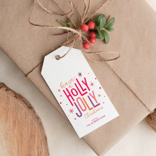 "Holly Jolly" Personalised Christmas Gift Tags
