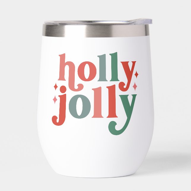 Holly Jolly - Retro Holiday Typography (Left)