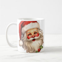 Holly Jolly Santa Claus Retro Christmas