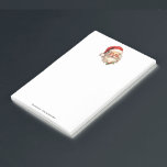 Holly Jolly Santa Claus Retro Style Christmas Post-it Notes<br><div class="desc">Sticky notes with a joyful illustration of a vintage style Santa Claus with red rosy cheeks. wearing his classic red Santa hat and his big white bear. A sprig of holly adds to the festive holiday spirit of this design.</div>