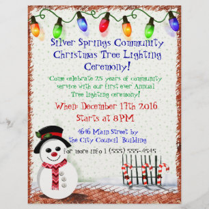 Holly Jolly Snowman Flyer