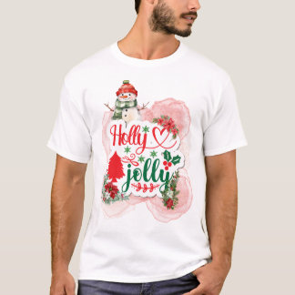 Holly Jolly Snowman T-Shirt