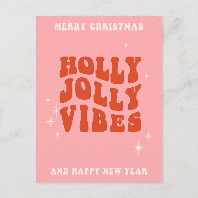 Holly Jolly Vibes - A Cheerful Holiday Message (Front)
