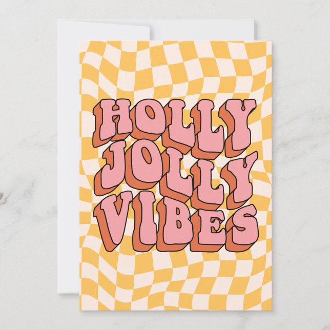 Holly Jolly Vibes - Retro Holiday Cheer (Front)