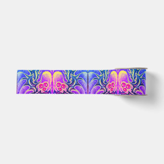 Holly Leaf and Berry Colourful Grosgrain Ribbon