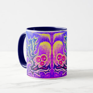 Holly Leaf and Berry Colourful Mug