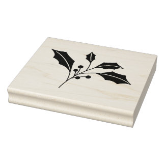 Holly Leaf Christmas Stamp – DIY Craft Rubber