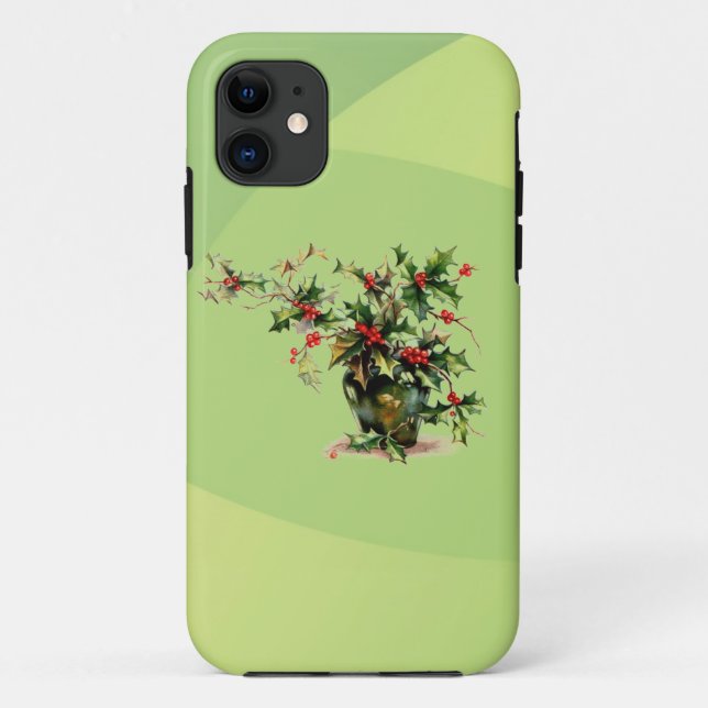 Holly Leaves Case-Mate iPhone 5 Barely There Case (Back)