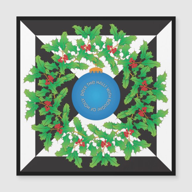 Holly Magnet Card (Front)