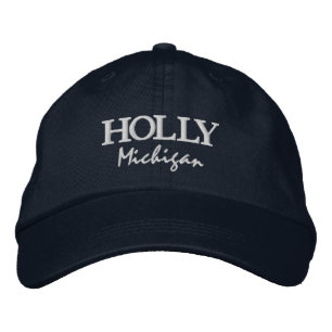Holly Michigan Embroidered Baseball Hat