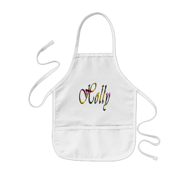 Holly, Name, Logo, Artistic Kindy Apron (Front)