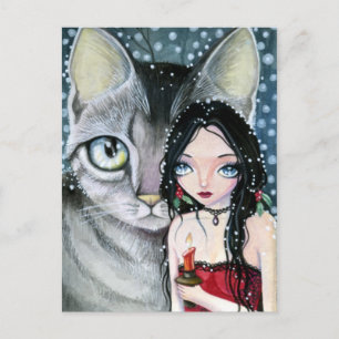 Holly Night - Postcard