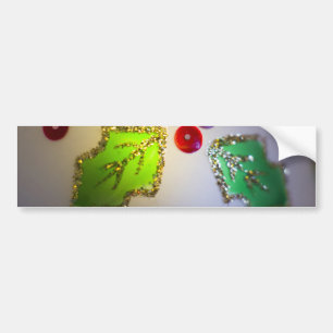 Holly Ornament Bumper Sticker