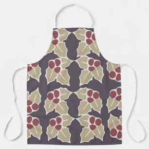 Holly pattern apron