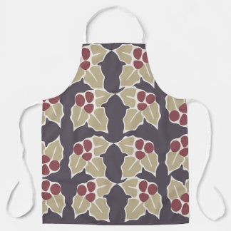 Holly pattern apron