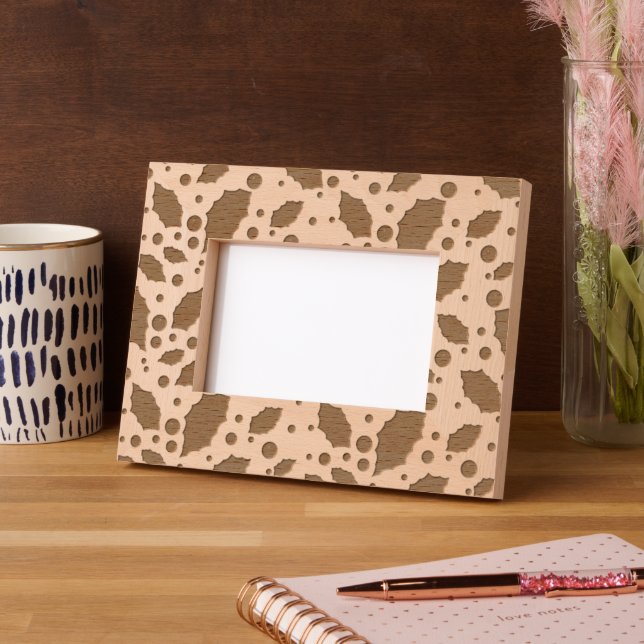 Holly Pattern Etched Frames (Left)