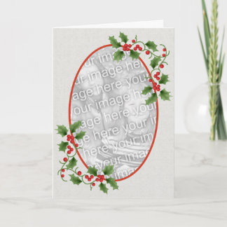 Holly Picture Frame Card