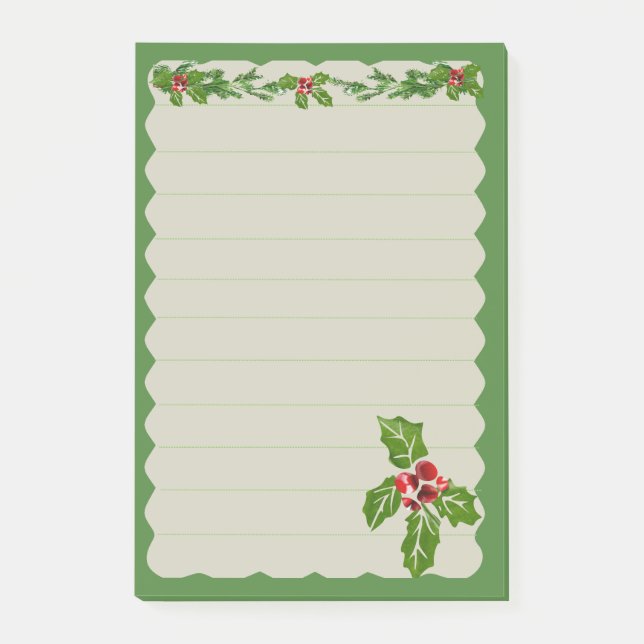 Holly  post-it notes (Front)
