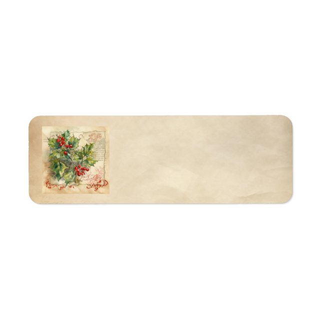 Holly Shabby Address Labels (Front)