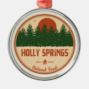 Holly Springs National Forest Metal Tree Decoration