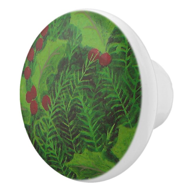 Holly Square Ceramic Knob (Right)