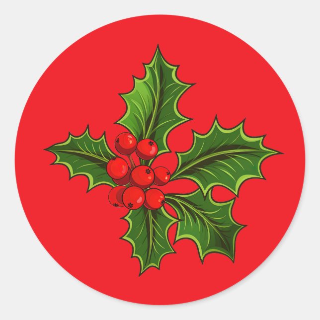 Holly Stickers (Front)