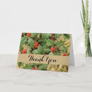 Holly thank you Art Print Pattern flower evergreen