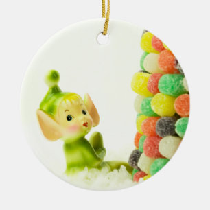 Holly the Pixie Elf Ceramic Tree Decoration
