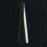 Holly Tie<br><div class="desc">This sharp tie, featuring colourful hand-painted images of holly against a black background, is both festive and stylish. What a great gift for your dad, boyfriend, or any other cool tie wearer in your life.</div>