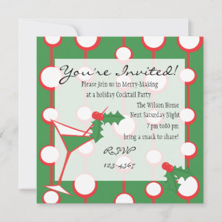 Holly-tini Invitation