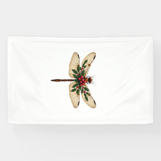 Holly Winged Dragonfly Banner