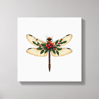 Holly Winged Dragonfly Canvas Print