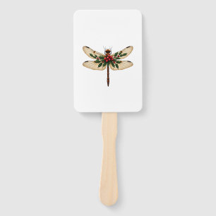 Holly Winged Dragonfly Hand Fan
