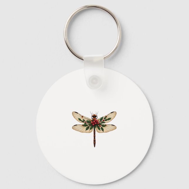 Holly Winged Dragonfly Key Ring (Front)