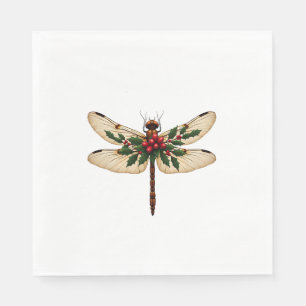 Holly Winged Dragonfly Napkin