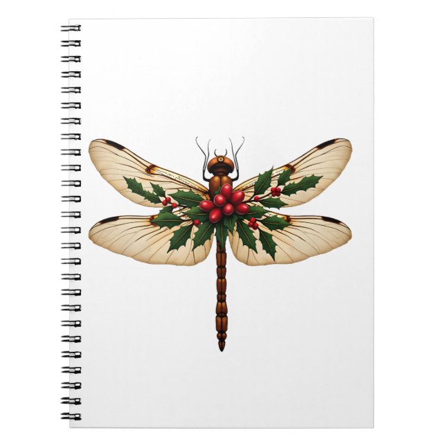 Holly Winged Dragonfly Notebook (Front)