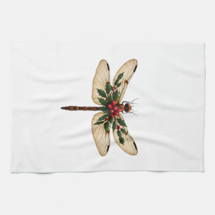 Holly Winged Dragonfly Tea Towel