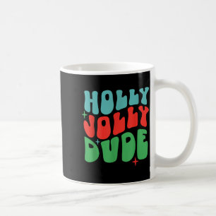 Holly Xmas Jolly Mama Christmas Mom Vintage Xmas W Coffee Mug