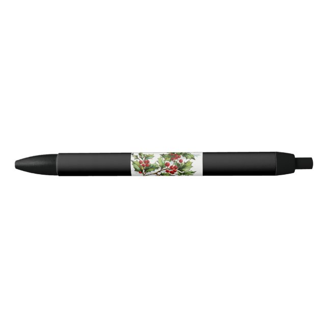 HollyBerries20150801 Black Ink Pen (Front)