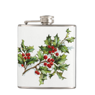 HollyBerries20150801 Hip Flask