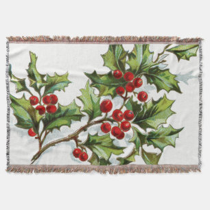 HollyBerries20150801 Throw Blanket
