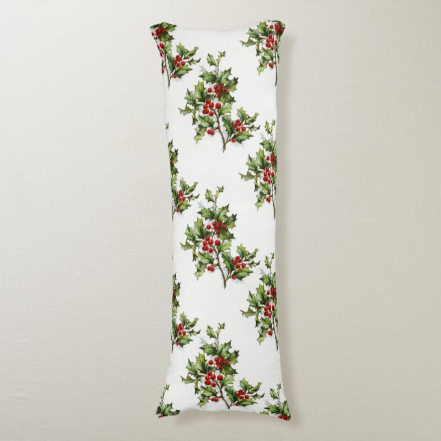 HollyBerries20150802 Body Cushion (Front Vertical)