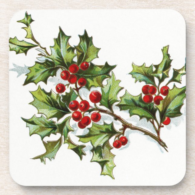 HollyBerries20150802 Coaster (Front)